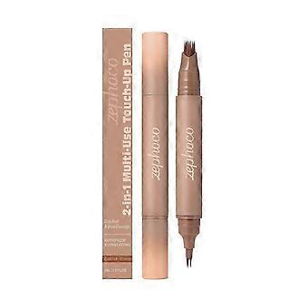 2 IN 1 Volume Boost Root Touch Up Pen-Ebony,Hairline Roots Stick,Waterproof,Long-Wear Lasting Quick Cover Hair Root,Multi-use,Use As Eyeliner,Brow Fil