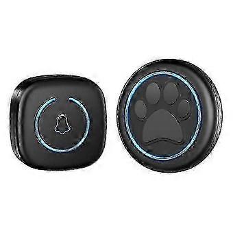 Drahtlose Türklingel für Katzen und Hunde 300M Reichweite 60 Songs Hohe Lautstärke Wasserdichte Smart Home Trainingsklingel US Stecker Schwarz-Gut
