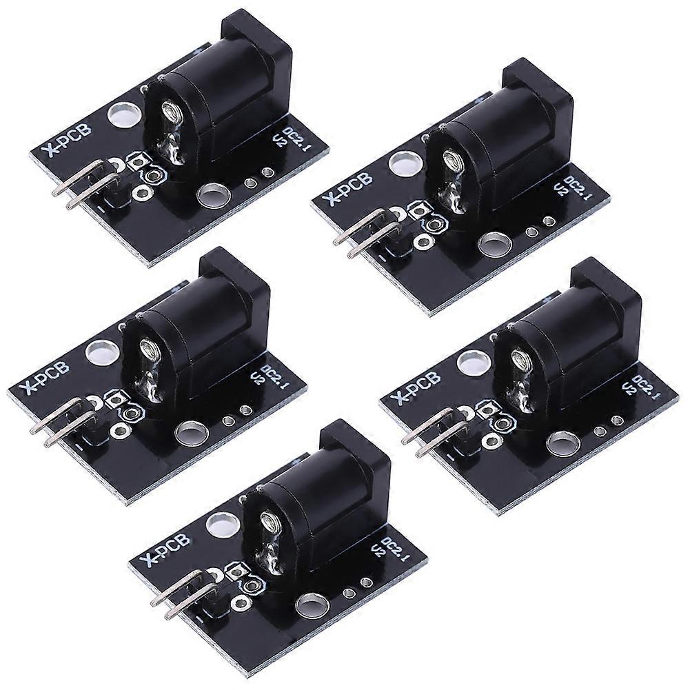 5Pcs DC2.1 Power Interface Converter Module Pin Interface for Electronic Building Block