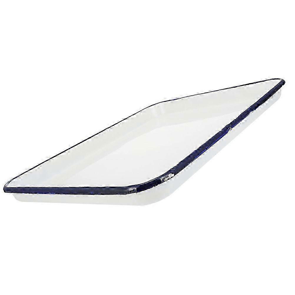 Multi-Color Enamelware Pan Sterilized Plate Storage Rectangular Practical Tray