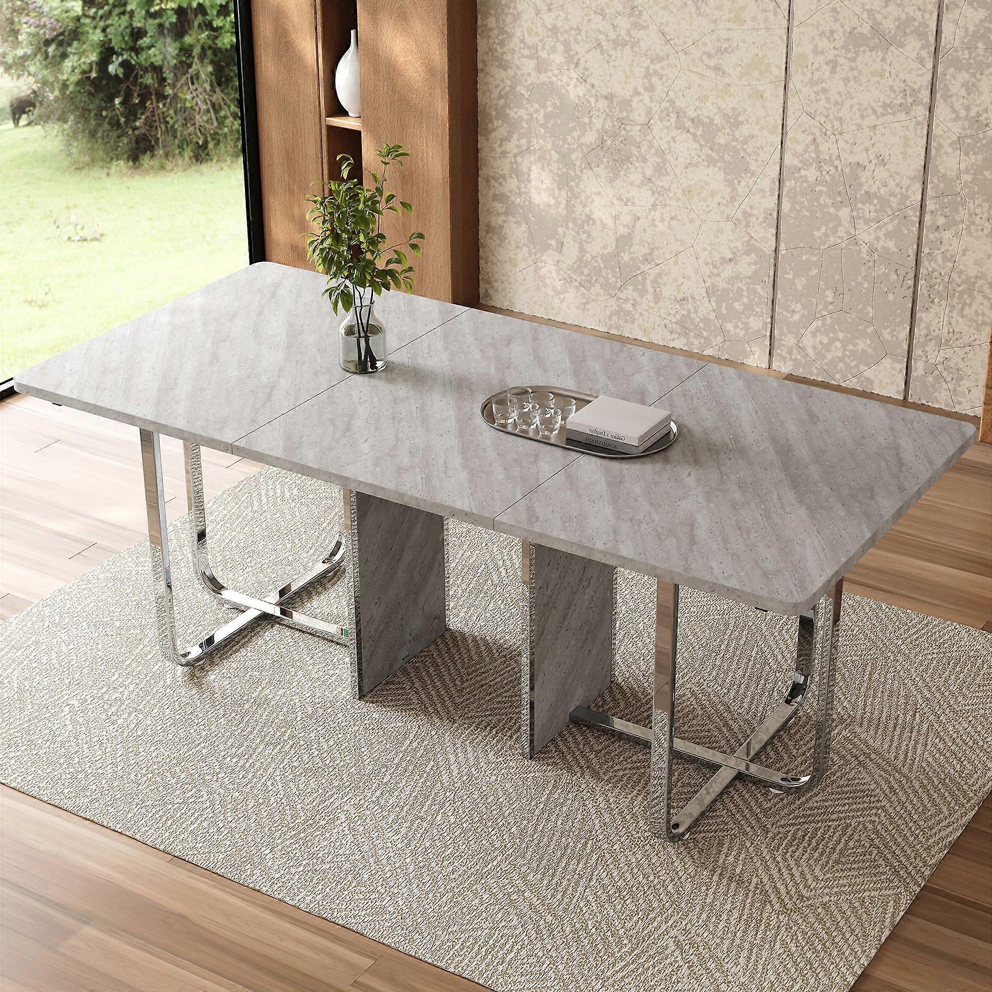 L180*W80*H75cm, dining table, modern dining table, sturdy dining table, metal legs, large dining table, rectangular dining table, dining table for 6 p