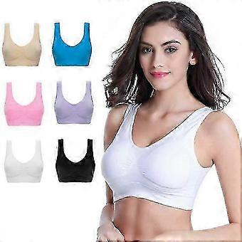 6 Pack Genie Bra Seamless Sports Underwear Breathable Sexy Invisible Vest For Yoga Running