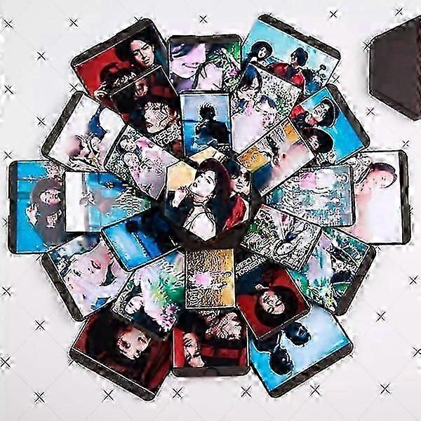 Explosion Box, Gift Box - Hexagon Black