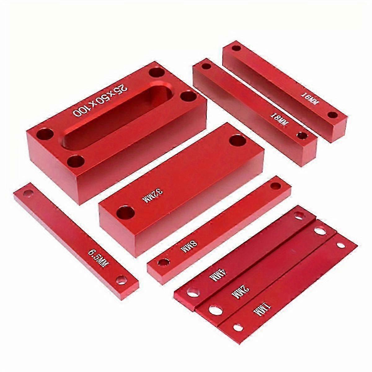 ,9pcs Metric Setup Blocks Height Gauge Set-precision Setup Bar Blocks W/size Marking-stackable Woodworking Measuring