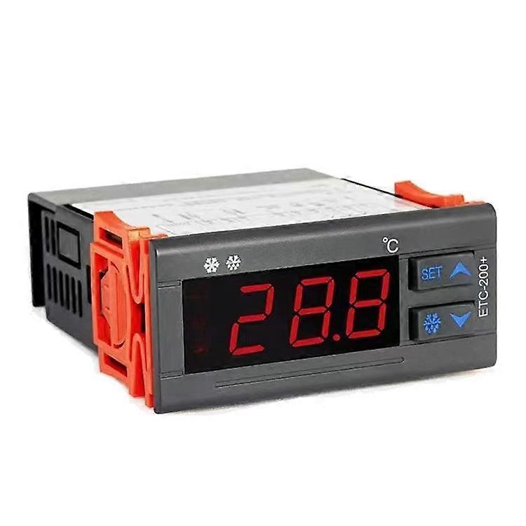 ETC-200+ Digital Temperature Controller with Refrigeration, Heating, Defrost Delay & Alarm