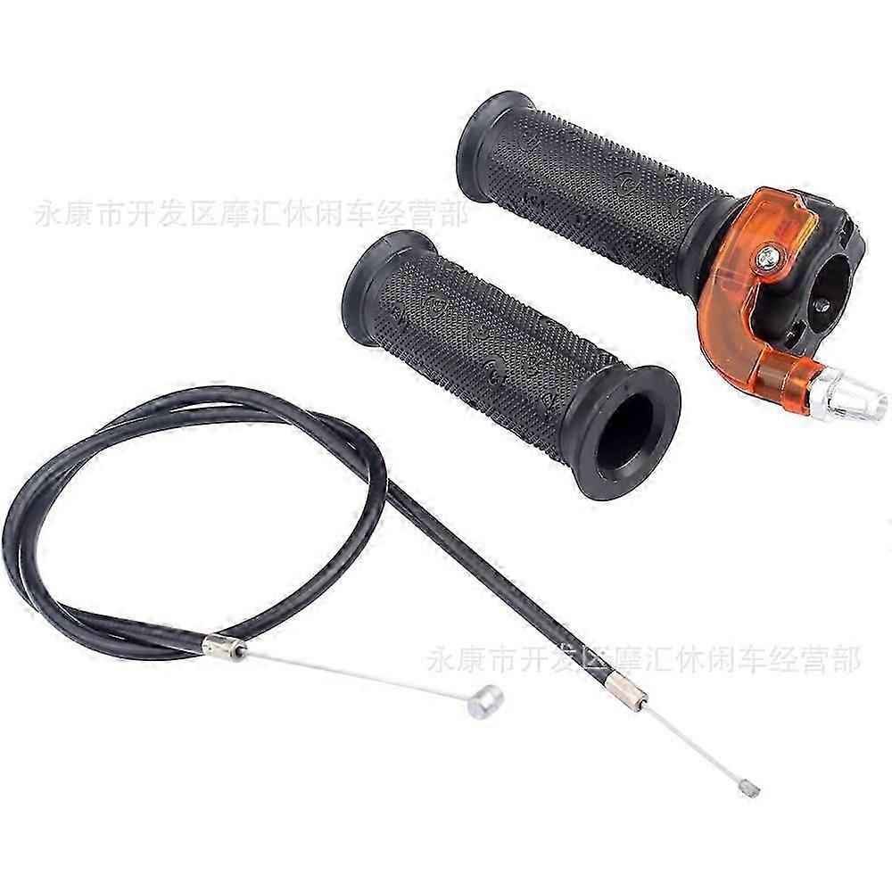 Visual Throttle Kit, Throttle Cable, 47/49cc Two-Stroke, Black, Compatible with Miniature ATV, ATV