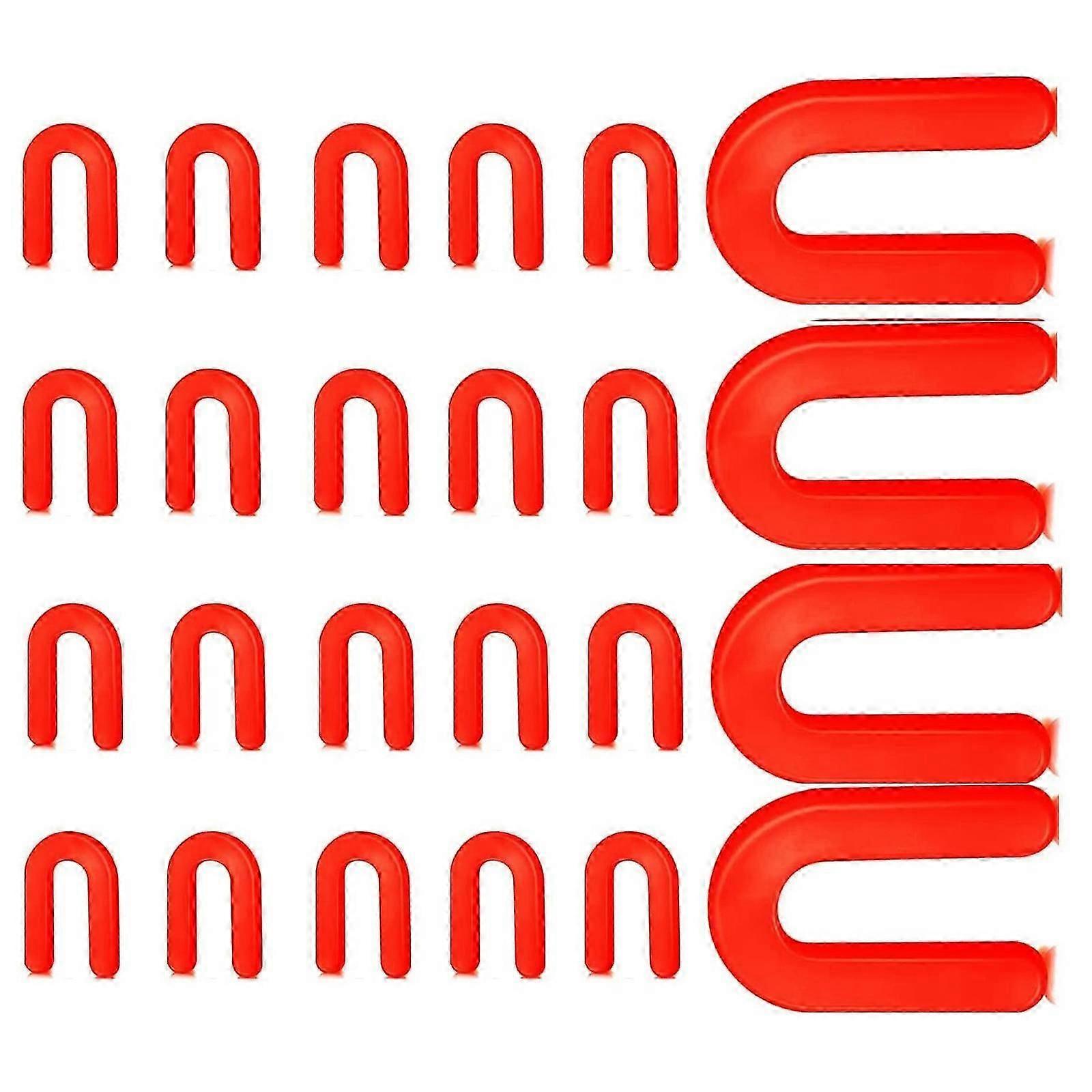 U Shaped Tile Leveling Shims, 100pcs Plastic Tile Spacers for Flooring Installation