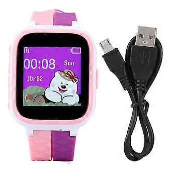 Y35 1.44in Waterproof Kid Positioning Smart Watch Protector Infantil con Función de Alarma Blanco + Rosa
