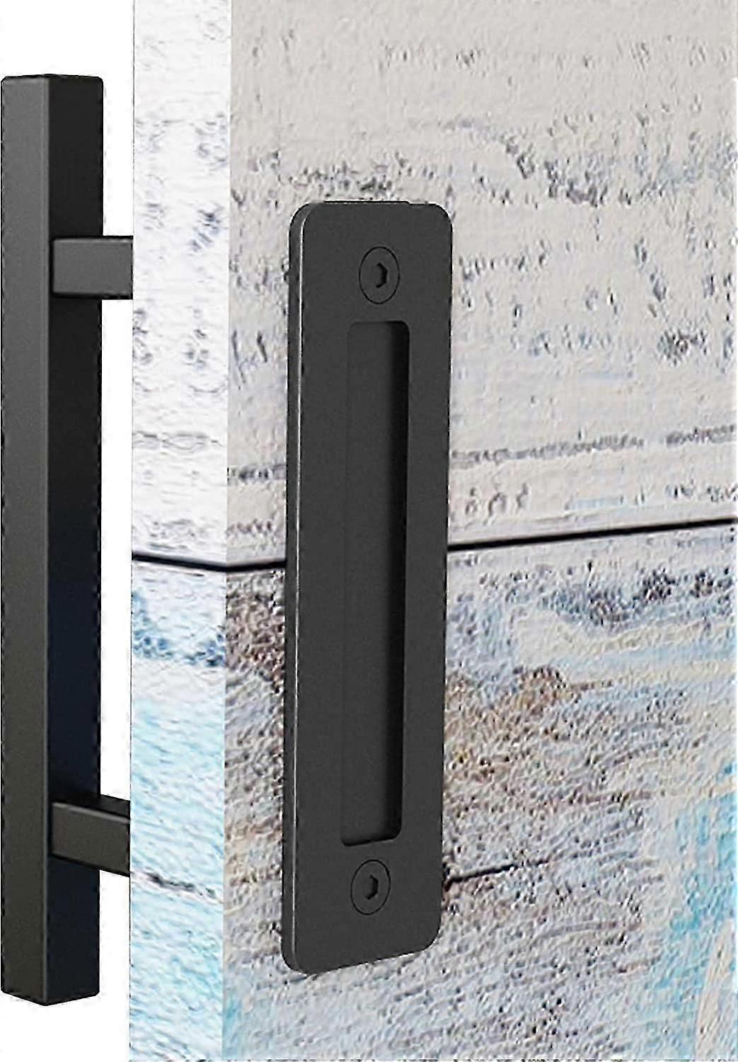 Sliding Barn Door Knobs & Pulls, Reversible Hardware Kit, Heavy Duty