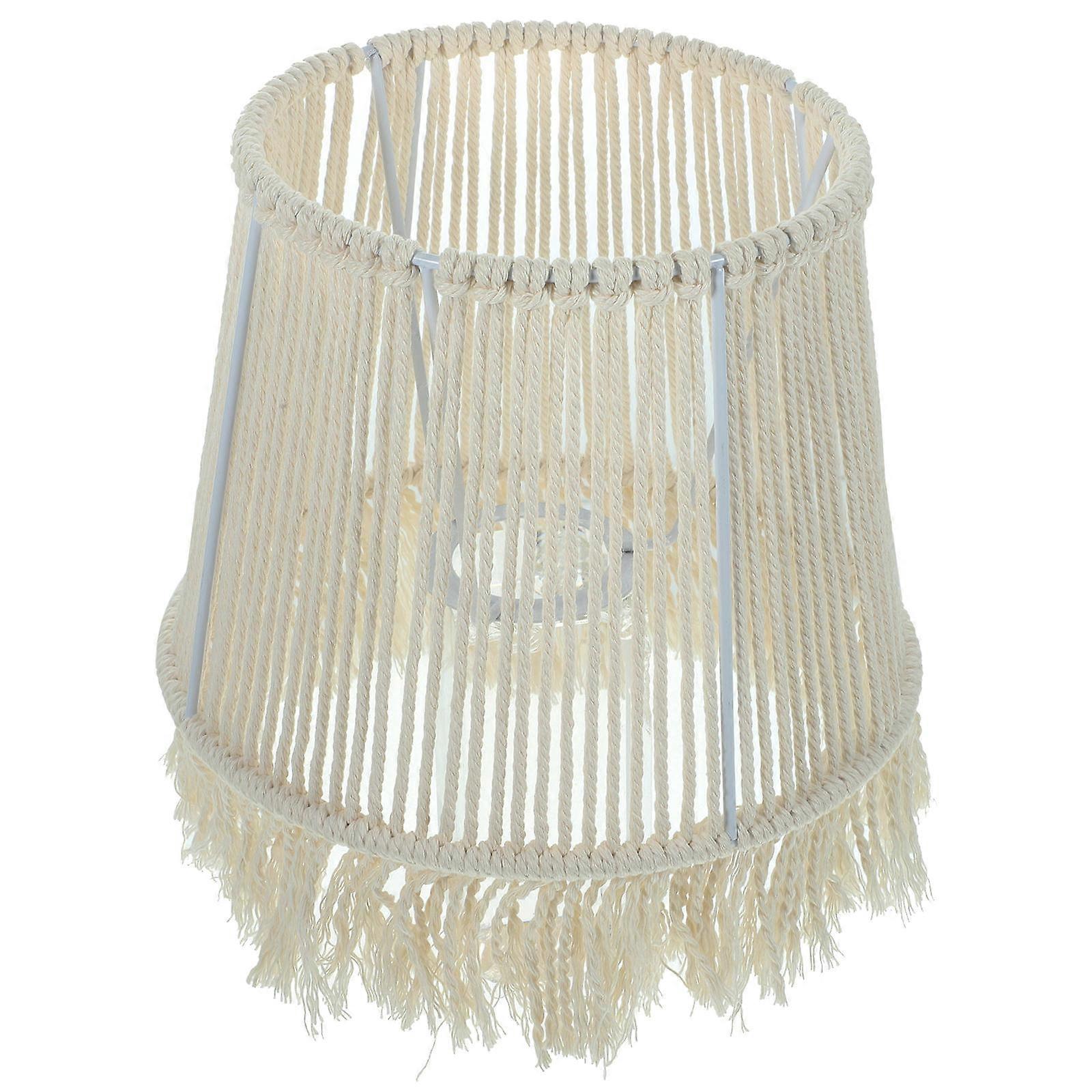 Replacement Lampshade Tabletop Lamp Shade Macrame Woven Floor Light Cover