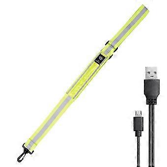 LED-reflecterende riem voor wandelen, veiligheidsverlichting voor wandelaars 's nachts, oplaadbare reflecterende veiligheidshardloopuitrusting, GreenHP