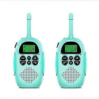 Wireless Parent-Child Intercom with 3km Range, Bluetooth Sound Transmission Toy Gift for Kids, Interactive Walkie Talkie (Blue, Pair) dbCp
