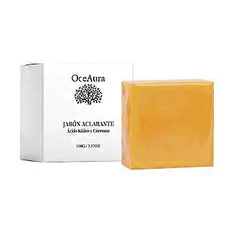 Kojic Acid Turmeric Soap 100g, Moisturizing Cleansing Soap Infused Shea Butter Coconut Oil, Gentle Daily Wash, Support Even Skin Tone