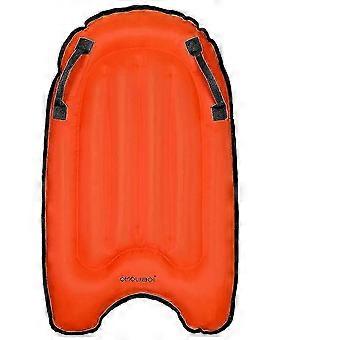 Inflatable Surfboard, Polyester & PVC Body Board with Grip Handles, Folding Lightweight Floating Mat for Kids and Adults, Beach Pool Water Play