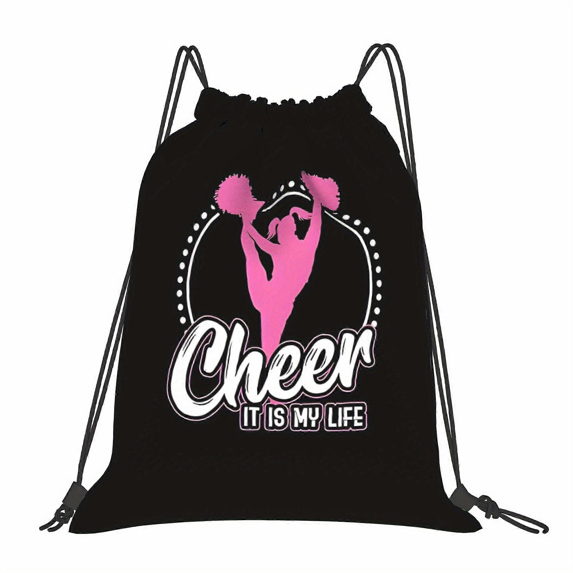Cheerleading Enthusiast Drawstring Bag-Eazqw