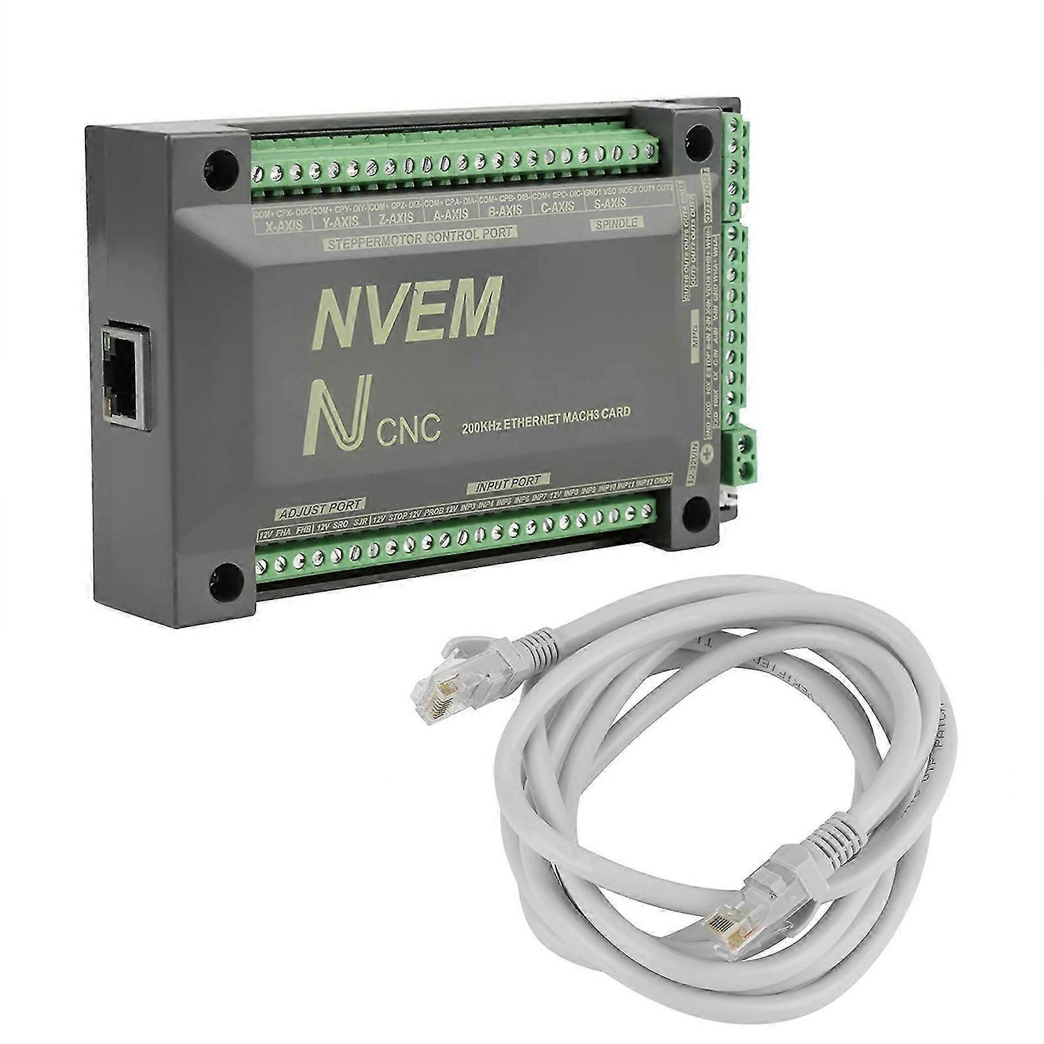 1 pieza NVEM CNC Controller 6 Axis MACH3 Ethernet Interface Motion Control Card Board