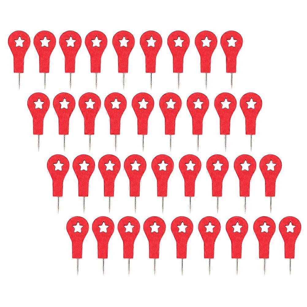 40Pcs Office Pushpins Multi-function Thumb Tacks Convenient Thumbtacks Map Accessory