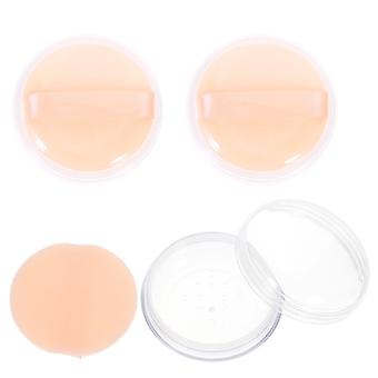 Orange Stylish Powder Case for Makeup Powder Holder 15Sets Portable
