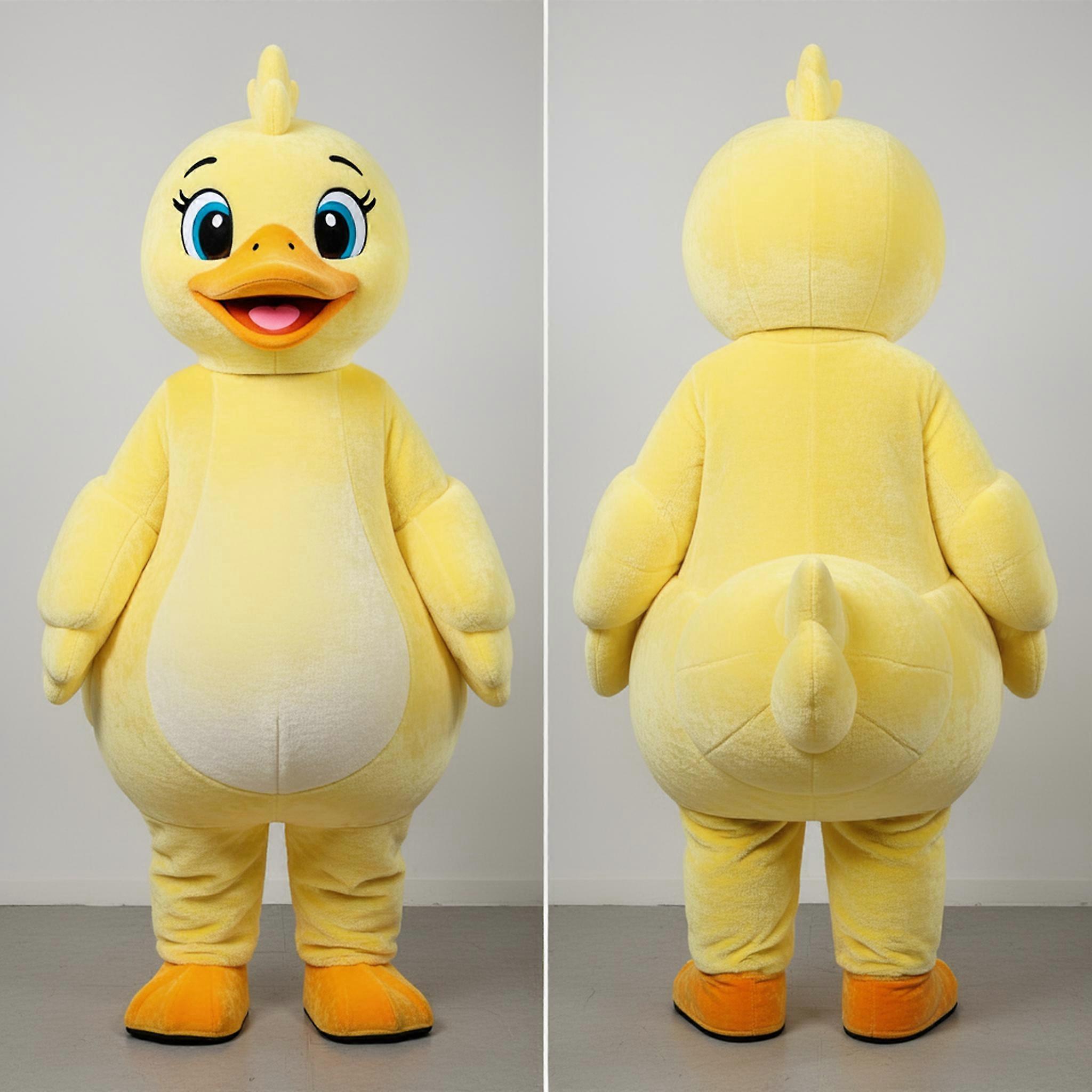 MASTICOT Lemon Yellow Charming Swans Mascot