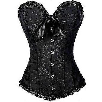 Tube Top Jacquard Gothic Palace Corset Waistcoat Shapewear Corset