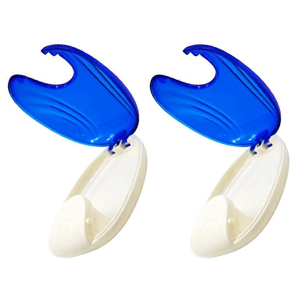 Transparent Retainers Case for Storage 2Pcs Portable Aligner Seashell Design