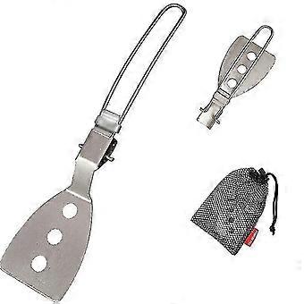 Stainless Steel Folding Spatula Outdoor Camping Gear Cooking Accessories