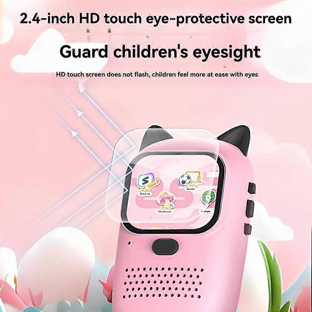 AI Learning Camera Cloud Ultra Photo-Based Object Recognition Knowledge Popularization Voice Interaction AI Robot Pink