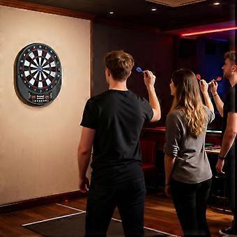 Electronic dartboard for 1-8 players, LCD display, 6 dart sets, multicolored
