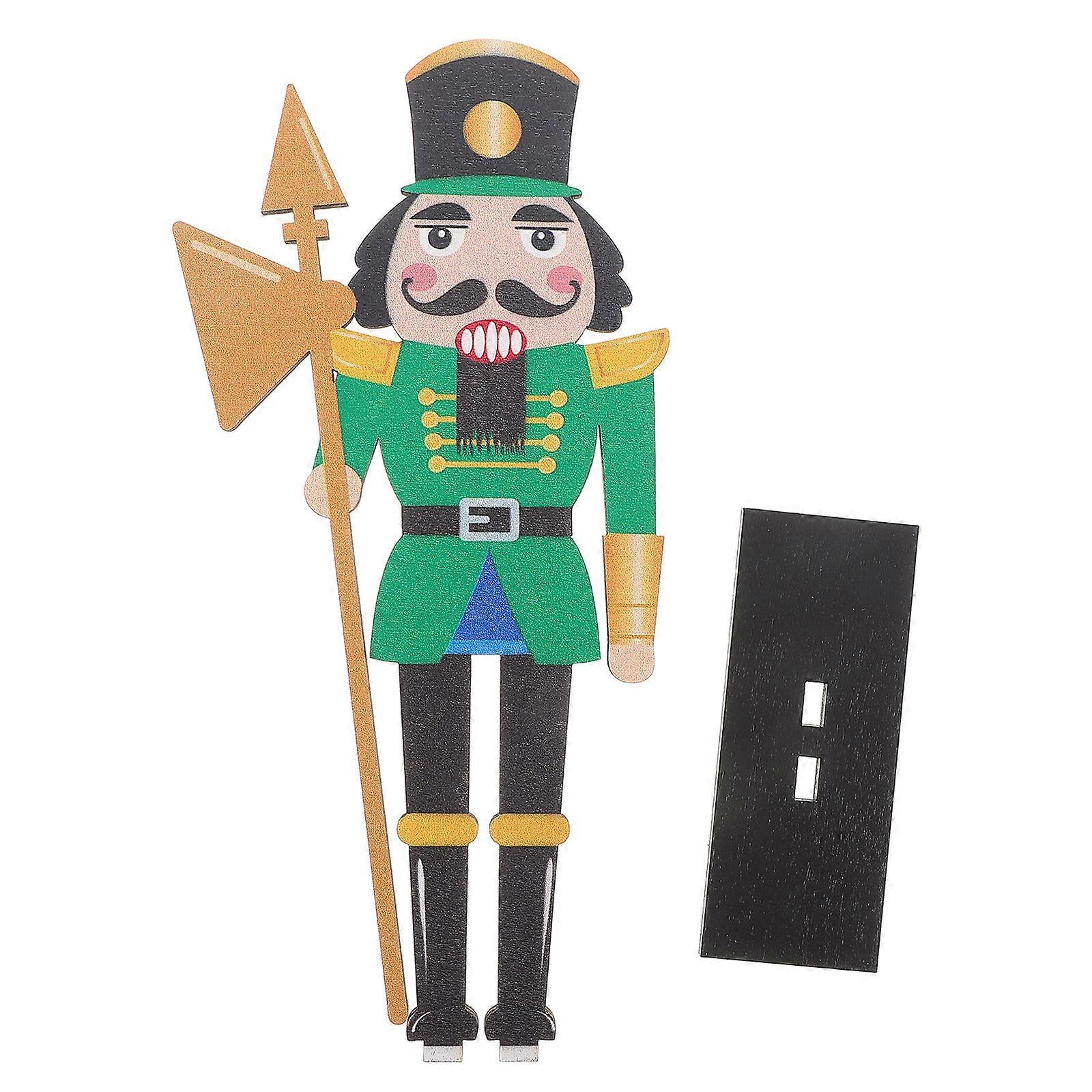 Nutcracker Figures Wooden Nutcracker Soldier Figure for Decoration