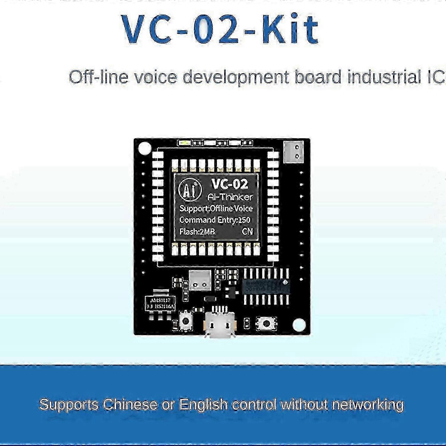 Intelligent Voice Recognition Module VC-02-Kit compatible with Embedded Systems