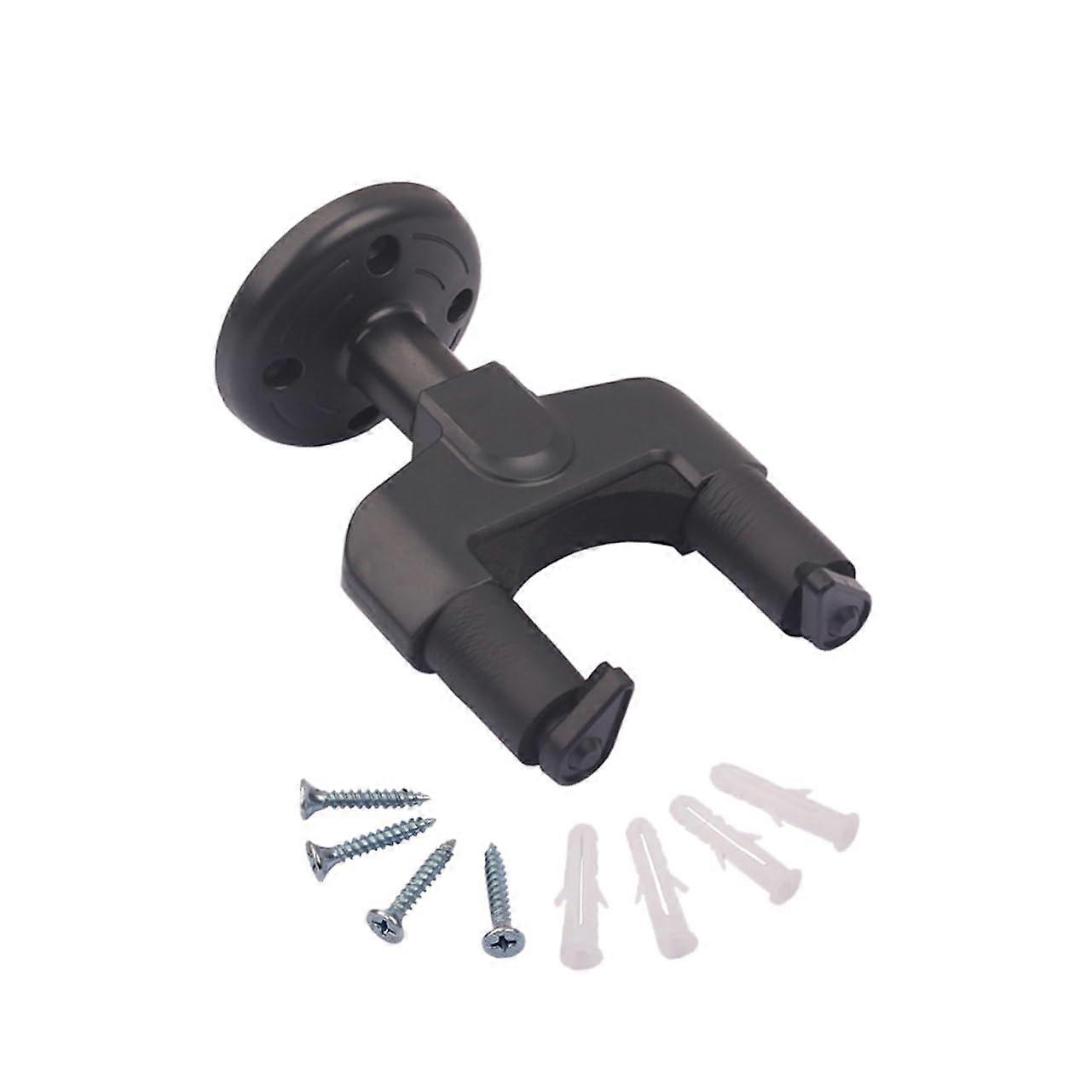 Wall Mount Guitar Holder and Ukulele Hook with Screws, SpaceSaving Secure Neck Support