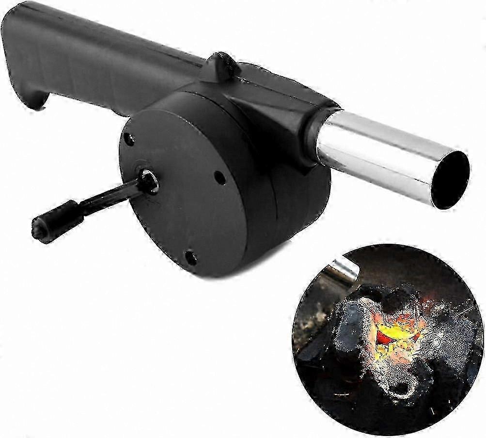Fire Starting Portable Hand Crank Bellows for BBQ