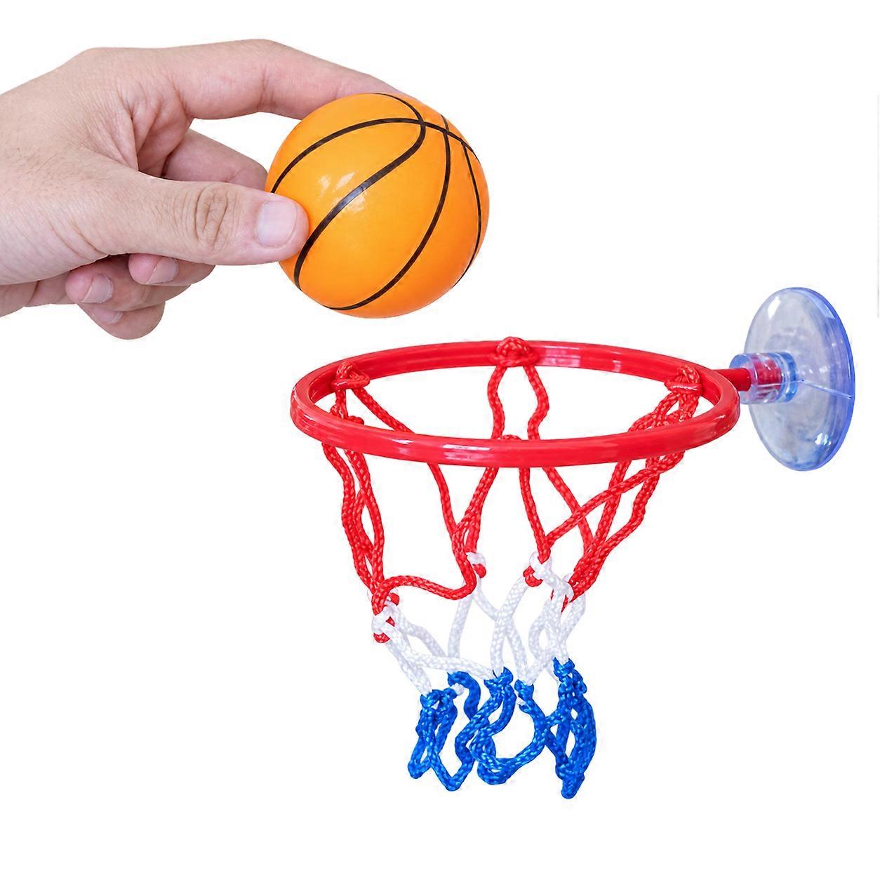Kids Mini Basketball Set with Solid Rubber Ball for Table Shooting Game