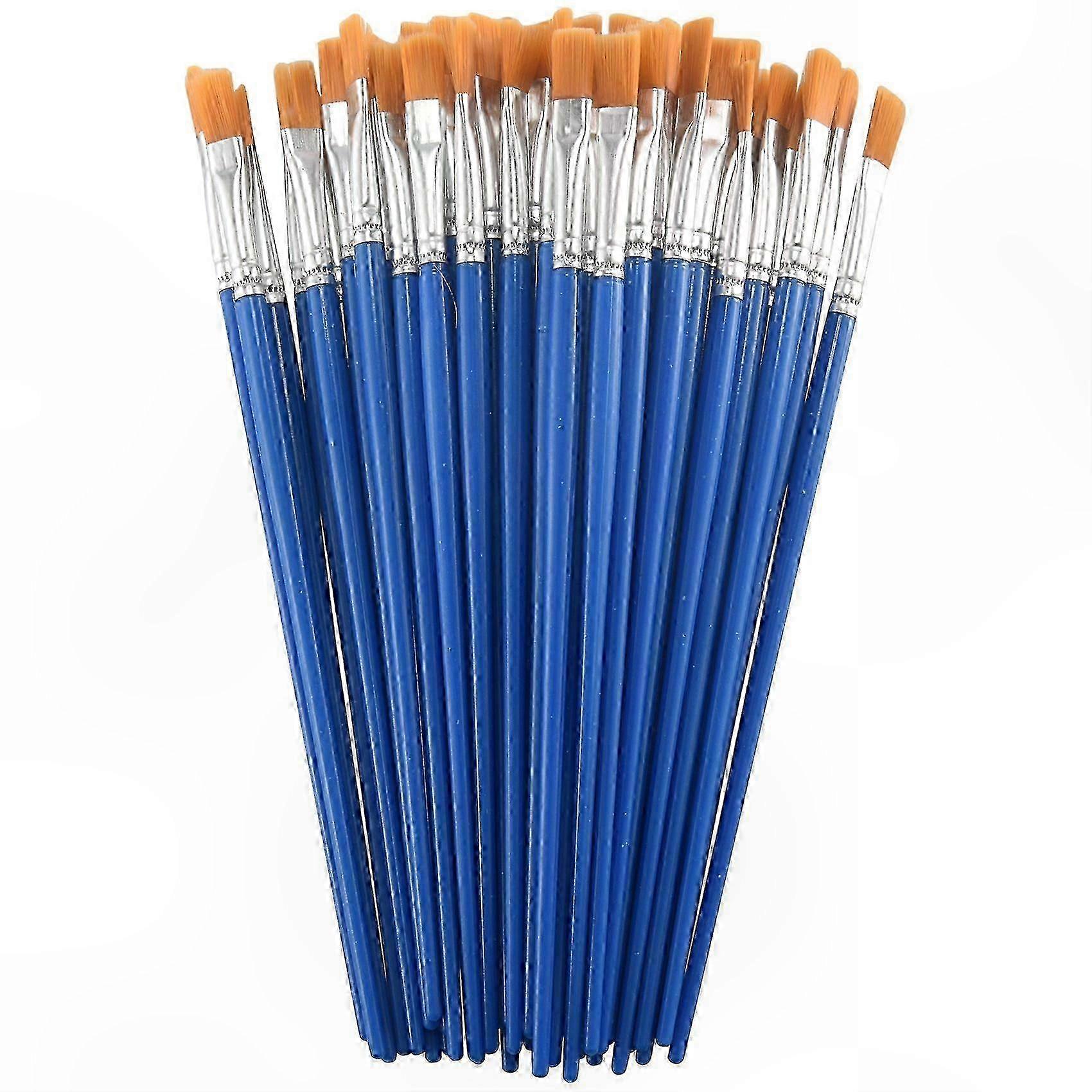 100-Pack Short Nylon Brushes for Detail Work