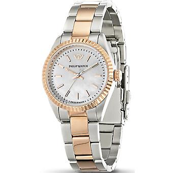 Phillip watch caribbean Quartz Analog Woman Watch with R8253107513 Gold Plated Stainless Steel Bracelet