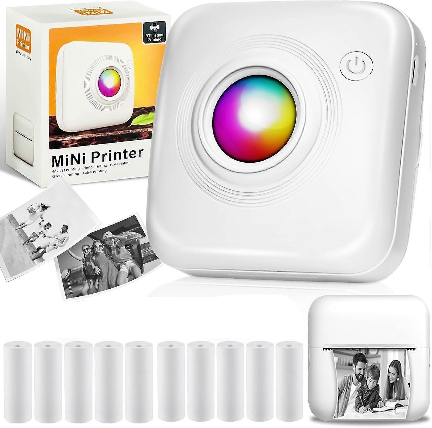 Inkless Portable Mini Printer High-Resolution Creative Projects
