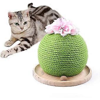 Cactus Sisal Cat Scratcher with Catnip and Ball Interactive Cat Anti-scratch Cat Claw Nail Polishing Toy 290.