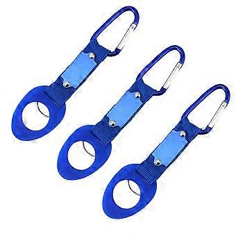 Holder Clip Water Bottle Carrier Clip for Carrying Bottles 3Pcs Blue