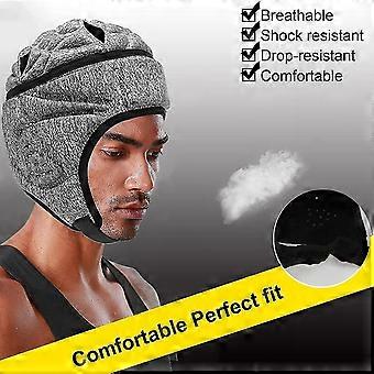 Soft-Padded Head Protection Adjustable Football Helmet and Soccer Goalkeeper Headgear for Kids and Youth