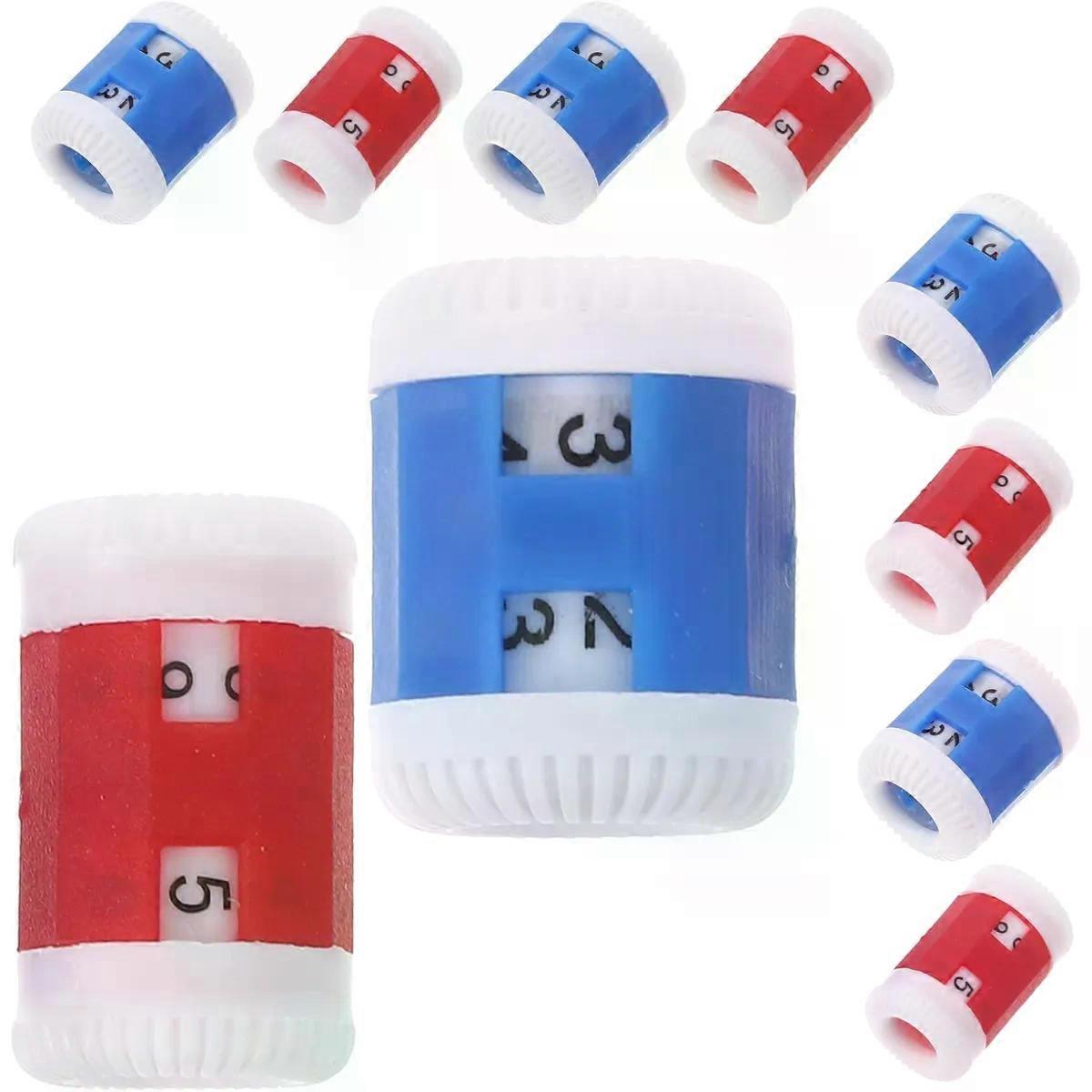 10Pcs Plastic Knitting Row Counter and Stitch Marker Set