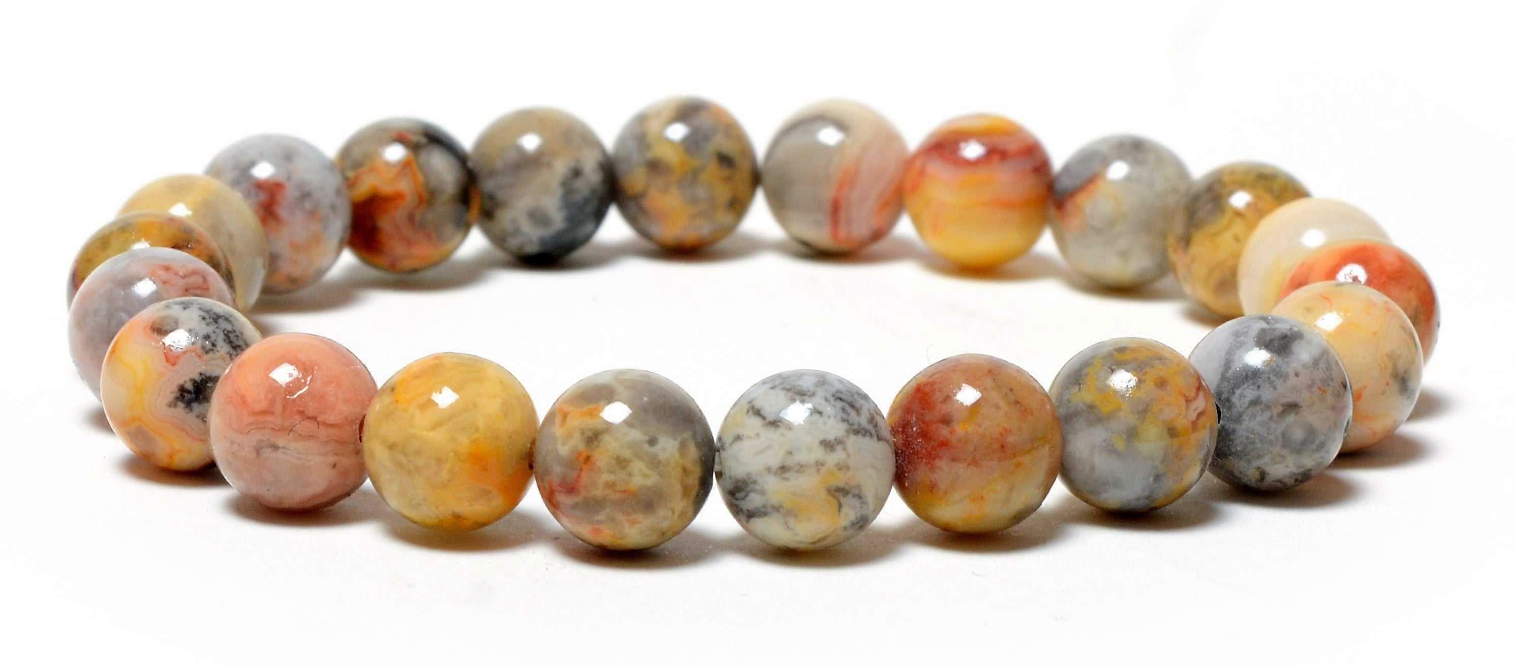 8mm Picture Jasper Beads Bracelet for Grounding