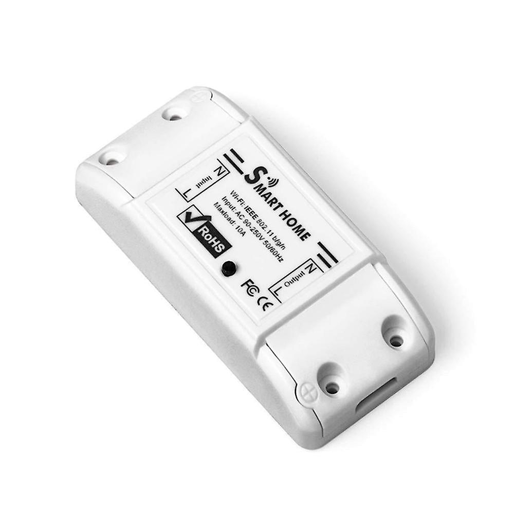 Basic Wifi10a Smart Switch Wireless Home Automation Relay Module Tuya App Remote Light Control Work With Alexa Google Home