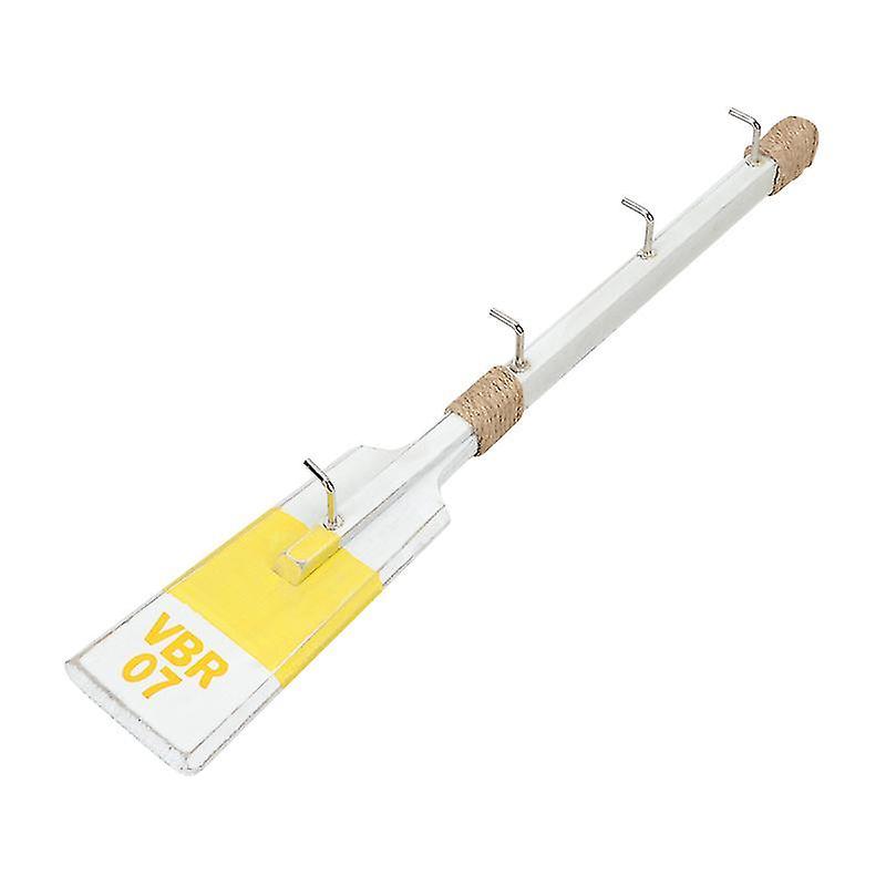 40X6.8cm Yellow Utility Hooks 40cm Mediterranean Style Hooks Decoration Paddle Shape Clothes Hooks F
