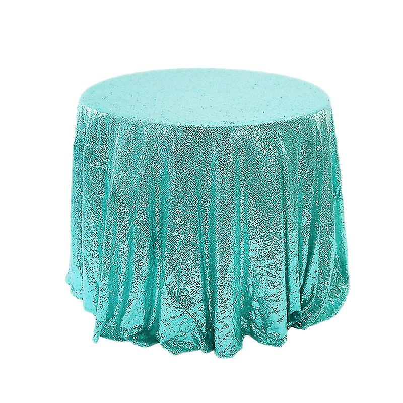 120cm Round Sequin Glitter Tablecloth Wedding Party Table Decoration
