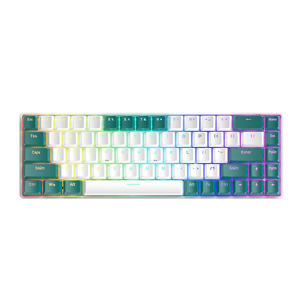 T8 Gaming Keyboard Type C RGB Backlit Double-Shot Keypad 68 Keys Mechanical