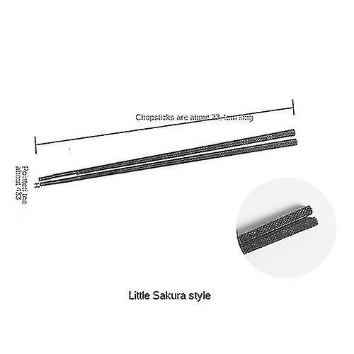 Tableware Pointed Chopsticks Japanese-style Non-slip Household Chopsticks 2 Pairs Of Mixed Metal Chopsticks Creative Chinese Chopsticks