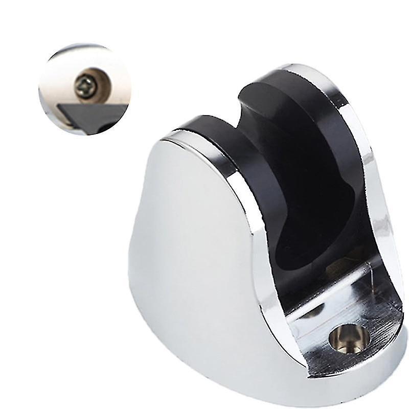 Silver Black Self Adhesive Shower Head St Bracket No Drill H Held Holder