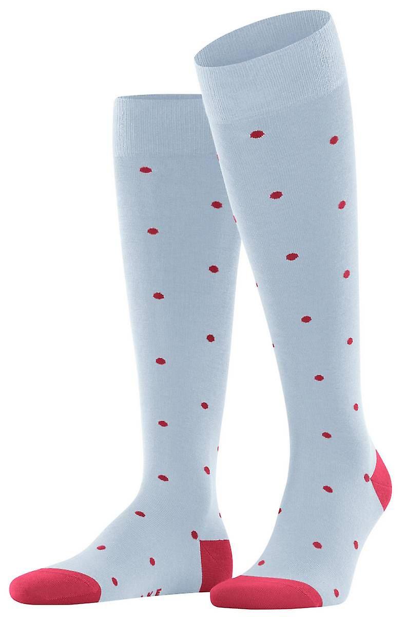Falke Dot Knee High Socks - Light Blue