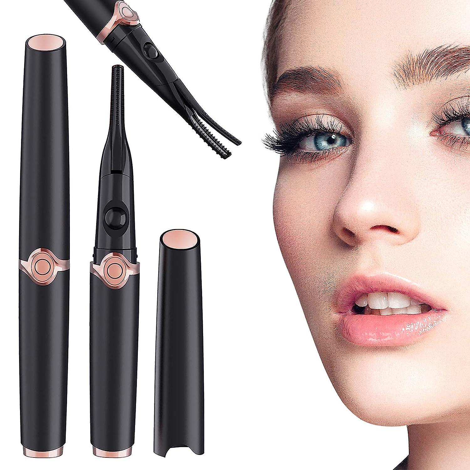 Electric Heated Eyelash Curler 2 in 1 Rechargeable Heated Lash Curler with 3 Temperature Gears Portable Heating Eyelash