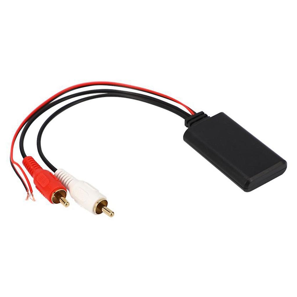 Bluetooth-compatible Adapter 2RCA Aux Audio Music Receiver Stereo Car Mic